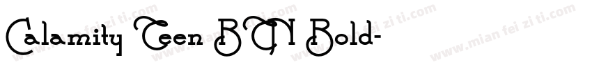 Calamity Teen BTN Bold字体转换